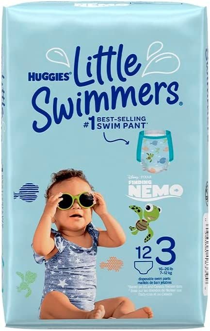 Huggies swim diapers for babies offering secure fit and leak protection during swimming and water play
