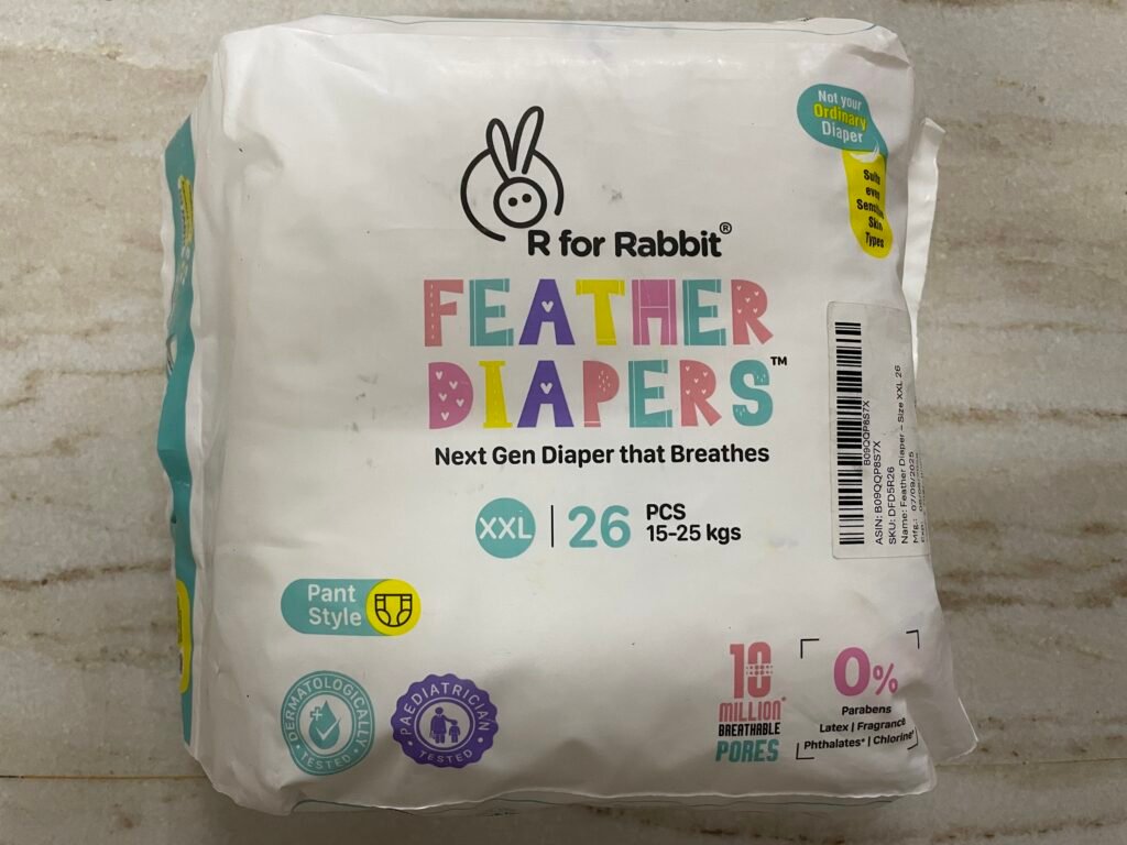 Real XXL vs XXXL diaper size comparison showing actual fit and thickness during regular daily use
